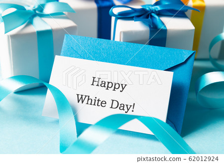 Happy White Day! White Day Message Card Letter Letter Light Blue Happy White Day! White Day Message Card Letter Letter Light Blue 62012924