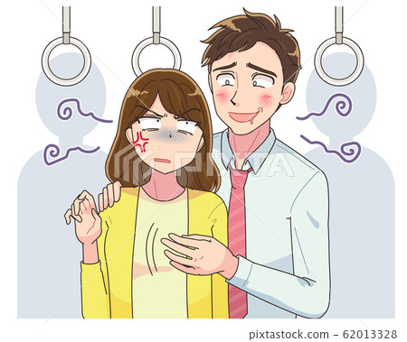 Molester sexual harassment manga illustration Molester sexual harassment manga illustration 62013328