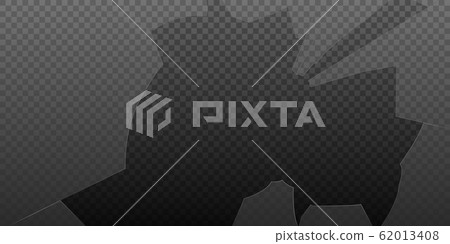 Broken glass isolated on transparent background. Vector Broken glass isolated on transparent background. Vector 62013408