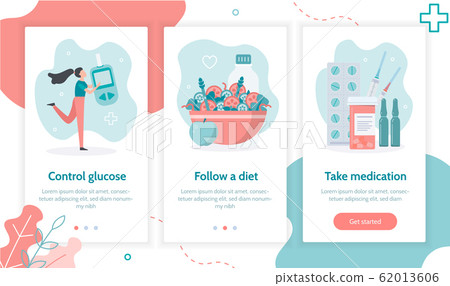 Diabetes onboarding screens Diabetes onboarding screens 62013606