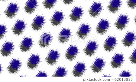 Viral pathogens lined up with CG particles Viral pathogens lined up with CG particles 62013853