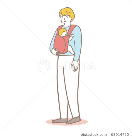 爸爸抱著一個嬰兒 62014730