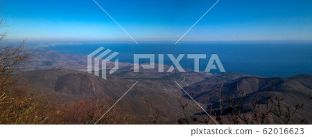 Aerial panorama landscape of Demerdji mountain, Aerial panorama landscape of Demerdji mountain, 62016623