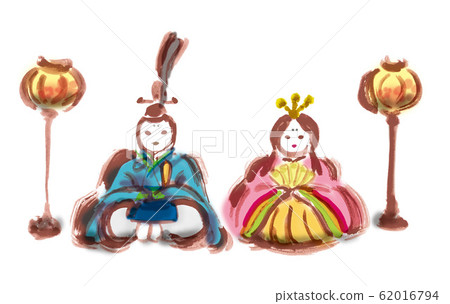 Hina doll, Hina doll, Hina festival, Bonobori, Girls, Hina, Hina, Illustration, Japanese style, White background, Anniversary, Ink, Event Hina doll, Hina doll, Hina festival, Bonobori, Girls, Hina, Hina, Illustration, Japanese style, White background, Anniversary, Ink, Event 62016794