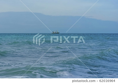 Splashing wave on the Black sea. 62016964