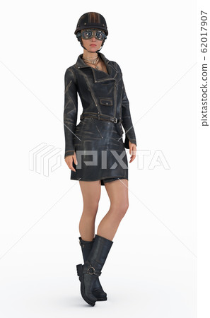woman motorcycle outfit