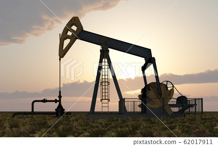 Oil pump at sunset Oil pump at sunset 62017911