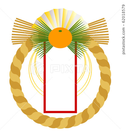 Left-handed rope rope decoration illustration vector Left-handed rope rope decoration illustration vector 62018579