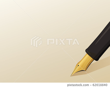 Fountain pen frame illustration _ tea Fountain pen frame illustration _ tea 62018840