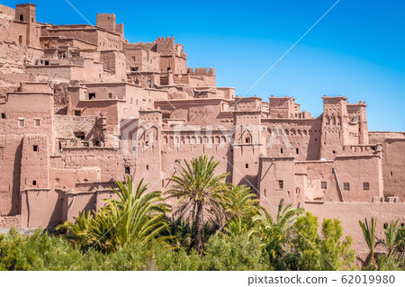 Fortified village and clay houses, Ait Benhaddou, Morocco 62019980