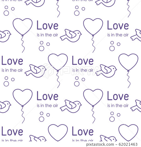 Vector seamless pattern Valentine's Day Love Heart 62021463