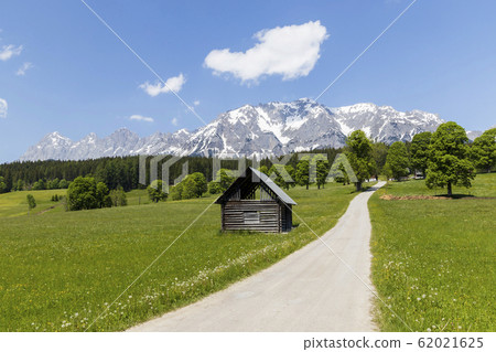 Dachstein and landscape near Ramsau, Austria 62021625