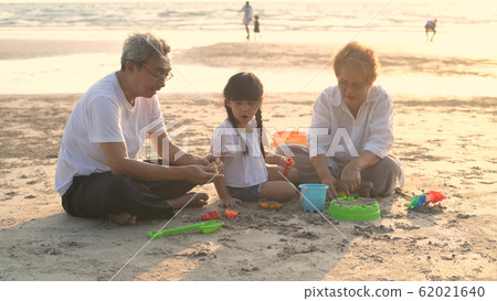 Holiday concept. Grandfather and grandmother and Holiday concept. Grandfather and grandmother and 62021640