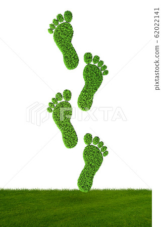 Carbon footprint concept - 3d rendering Carbon footprint concept - 3d rendering 62022141