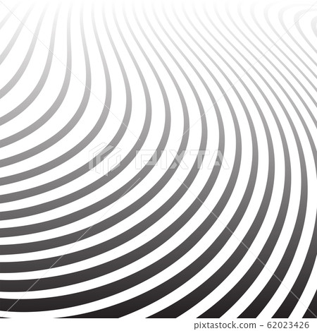 Abstract wavy lines design. Striped textured 62023426