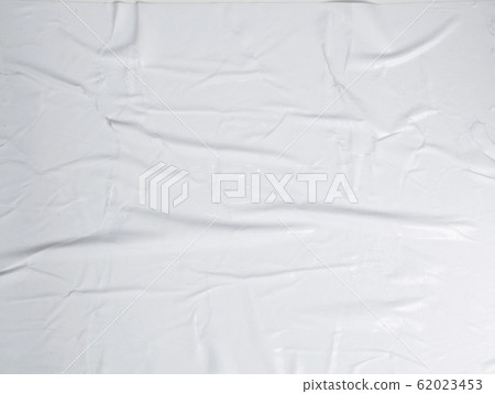 White Glued Paper Texture with Creases Surface 62023453