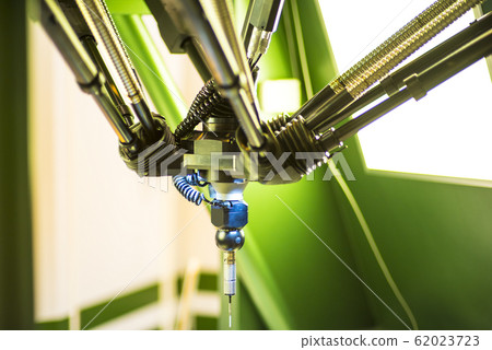 fragment of the industrial machine.Inside in fragment of the industrial machine.Inside in 62023723