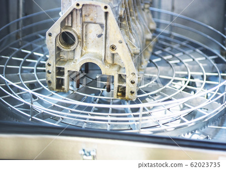 New manufactured engines in a factory. New manufactured engines in a factory. 62023735
