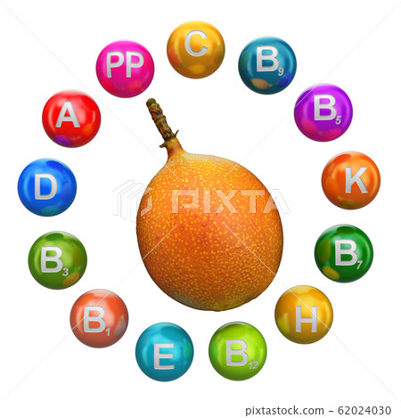 Vitamins in grenadia, 3D rendering 62024030