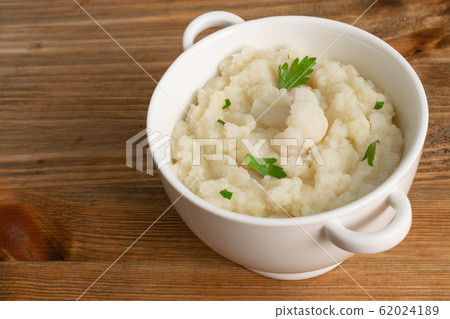 Homemade Cauliflower Puree or Colcannon with Homemade Cauliflower Puree or Colcannon with 62024189