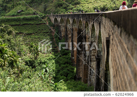 The famous nine-arch bridge of the railway in the The famous nine-arch bridge of the railway in the 62024966