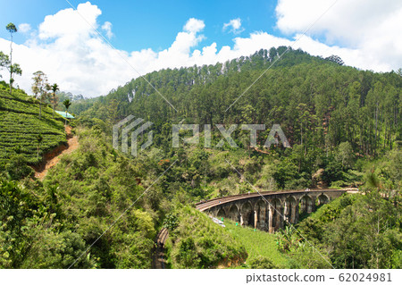 The famous nine-arch bridge of the railway in the The famous nine-arch bridge of the railway in the 62024981