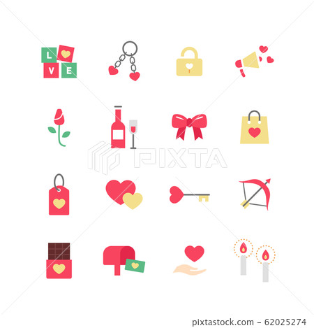 情人節圖標集 62025274