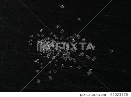 Big Sugar Crystals or Sucrose Crystals on Black Big Sugar Crystals or Sucrose Crystals on Black 62025876