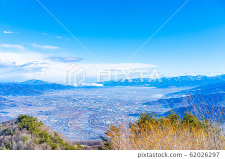 Winter Zenkojidaira viewed from the observatory [Nagano Prefecture] 62026297