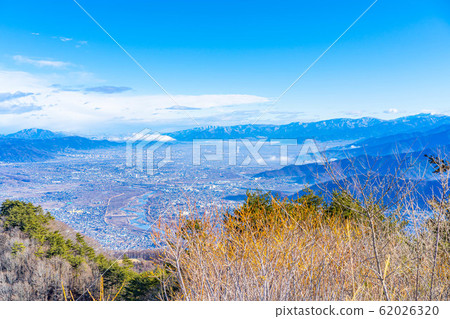 Winter Zenkojidaira viewed from the observatory [Nagano Prefecture] 62026320
