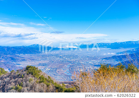 Winter Zenkojidaira viewed from the observatory [Nagano Prefecture] 62026322
