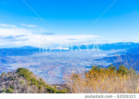 從天文台觀看的冬季Zenkojidaira [長野縣] 62026323