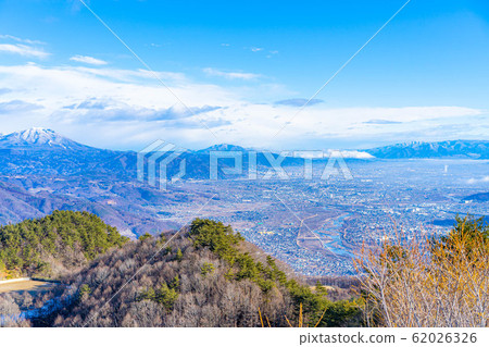 從天文台觀看的冬季Zenkojidaira [長野縣] 62026326