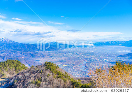 從天文台觀看的冬季Zenkojidaira [長野縣] 62026327