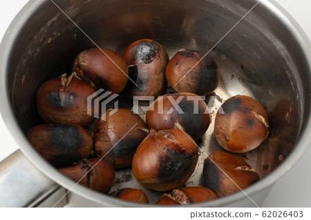 Grilled Sweet Chestnuts, Healthy Autumn and Grilled Sweet Chestnuts, Healthy Autumn and 62026403