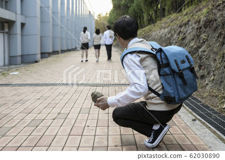 High school student's daily life, Asian teenage students wearing uniform on college with friends 352 High school student's daily life, Asian teenage students wearing uniform on college with friends 352 62030890