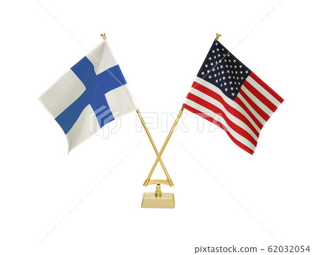 Table flags of two countries 62032054