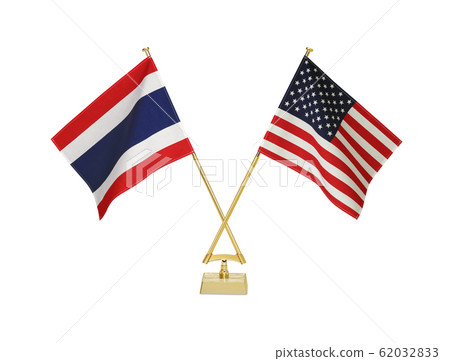 Table flags of two countries 62032833