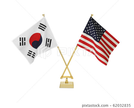 Table flags of two countries 62032835