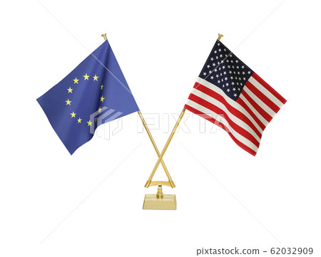 Table flags of two countries 62032909