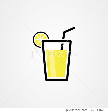 Drink with slice lemon icon vector design Drink with slice lemon icon vector design 62034629