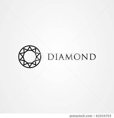 Diamond icon logo vector design Diamond icon logo vector design 62034703