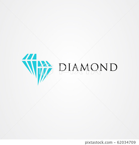 Diamond icon logo vector design Diamond icon logo vector design 62034709