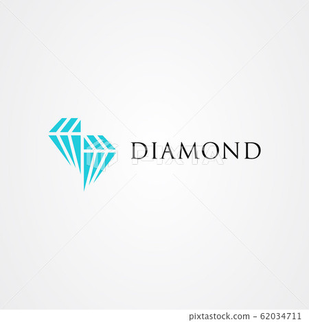 Diamond icon logo vector design Diamond icon logo vector design 62034711
