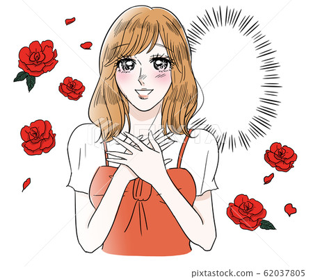 Theatrical style rejoice woman balloon Theatrical style rejoice woman balloon 62037805