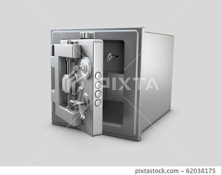 3d Rendering of Security metal safe with empty 3d Rendering of Security metal safe with empty 62038175