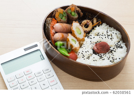 Lunch box and calculator 62038561