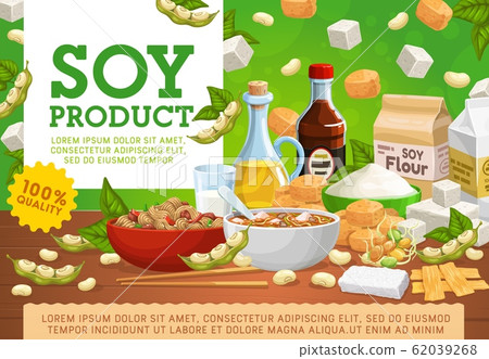 Soy products, organic soybean vegan food 62039268