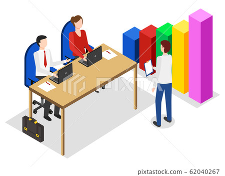 Managers on Meeting Talk About Analysis Diagram Managers on Meeting Talk About Analysis Diagram 62040267