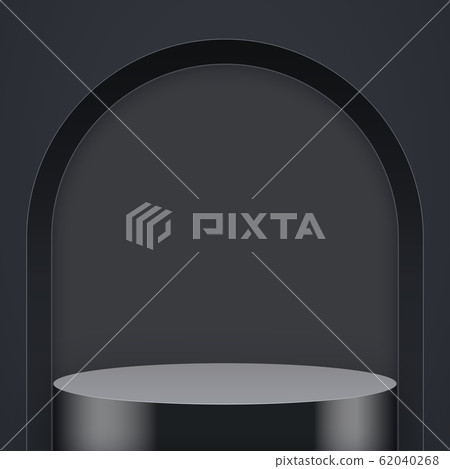 Black Presentation podium with arch Black Presentation podium with arch 62040268
